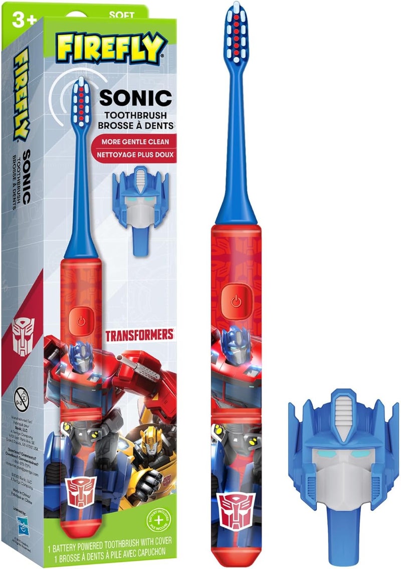 Firefly Transformers Sonic Toothbrush with 3D Cover, Soft, Ages 3+ - Image 1